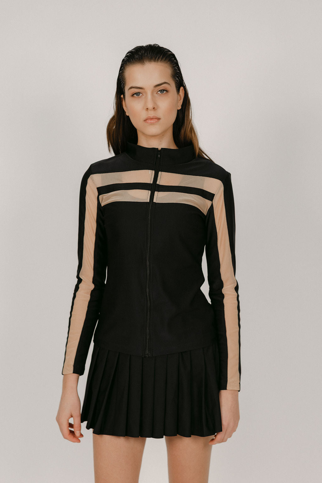 Lina x ONA ROMA: Top with nude net