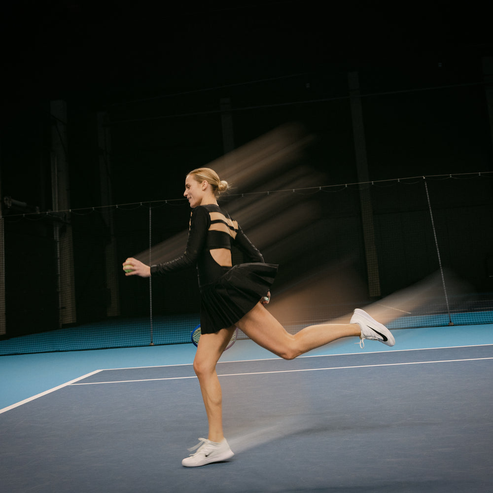 
                  
                    Lina x ONA ROMA: Black dress with nude net
                  
                