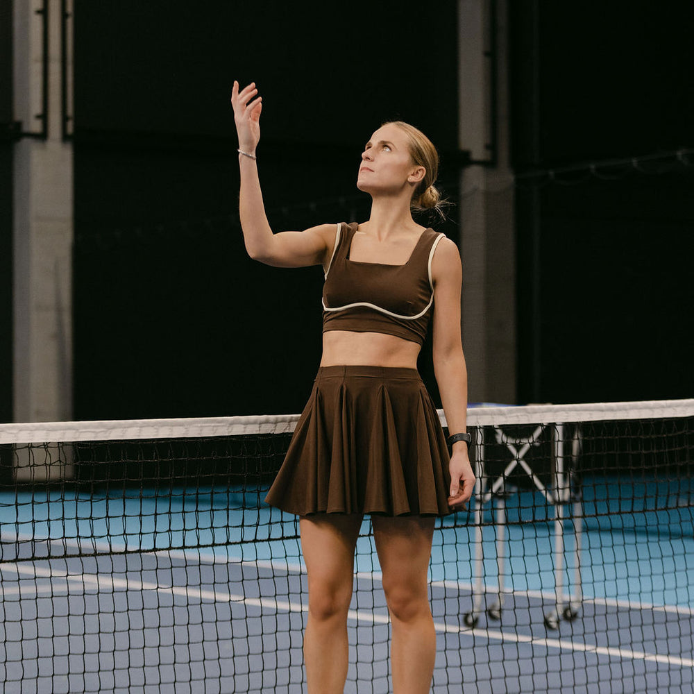 Lina x ONA ROMA: Brown bra-top