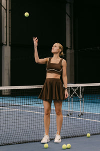 Lina x ONA ROMA: Brown bra-top