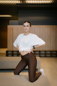 Lina x ONA ROMA: Brown leggings
