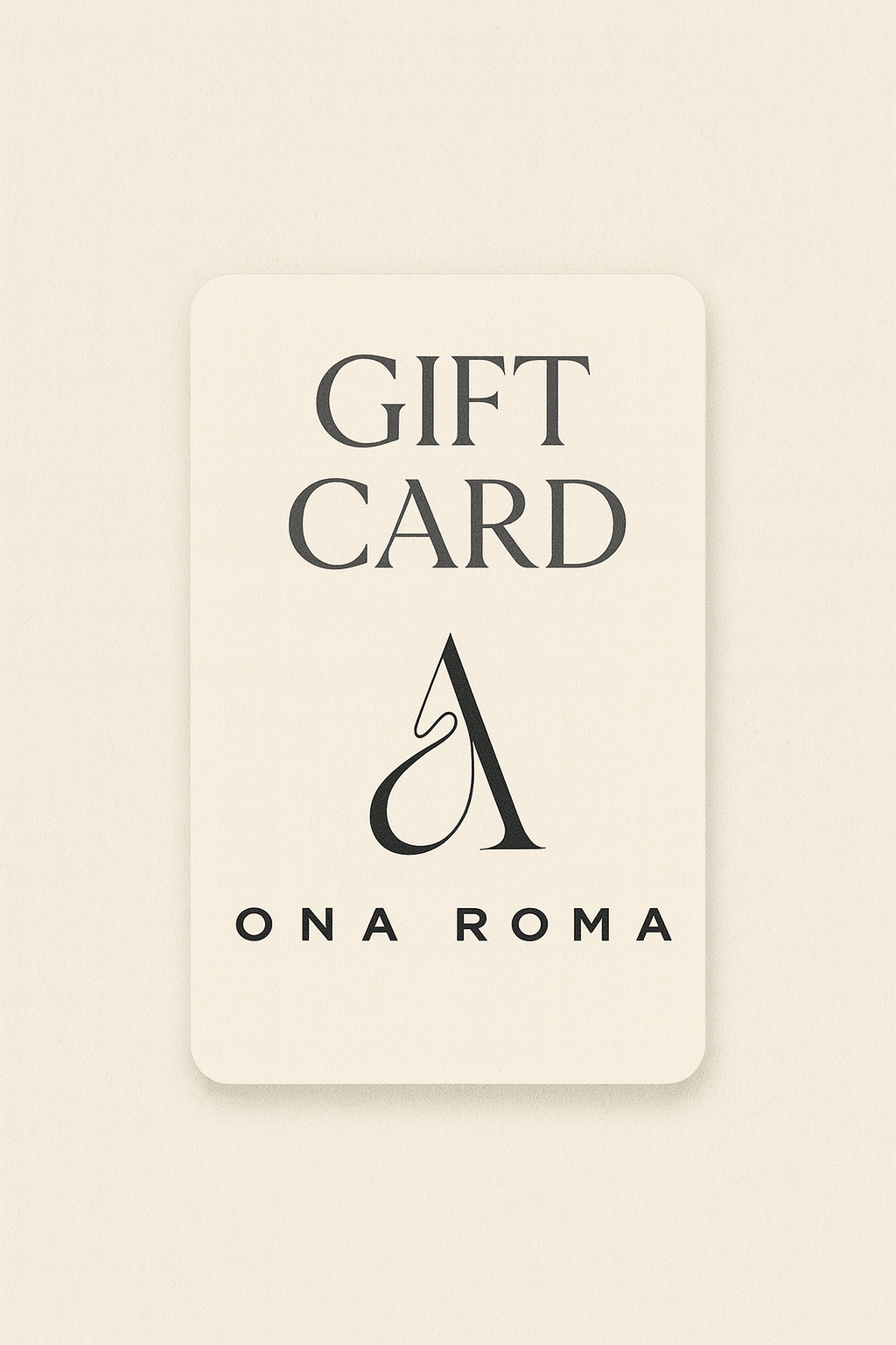 Ona Roma gift e-card